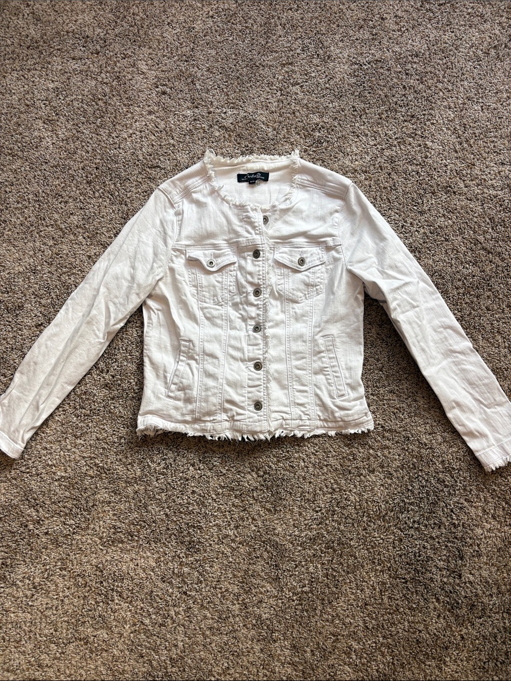 Charlie White Denim Jacket – Size Medium
